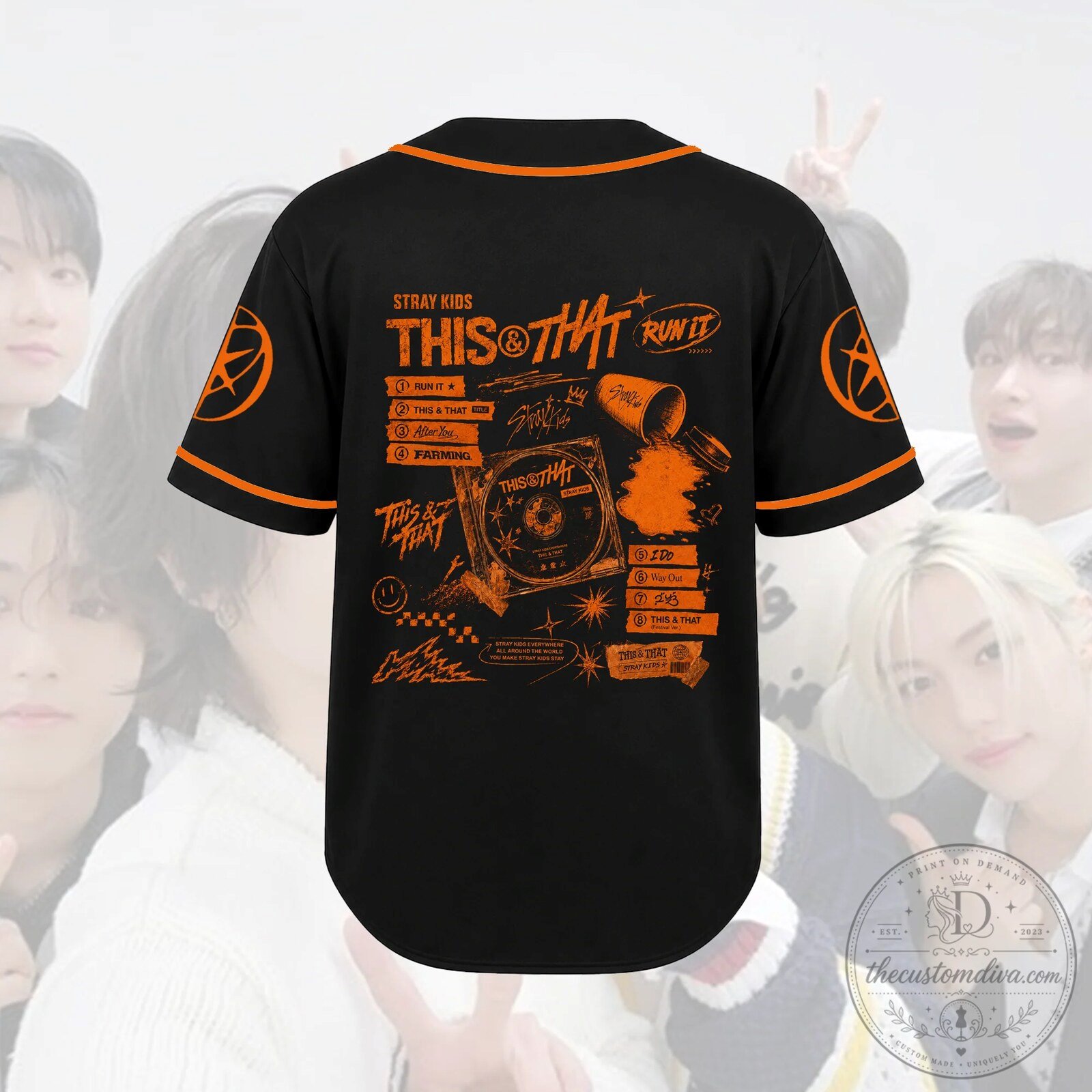 Stray Kids This And That Album Tracklist Baseball Jersey Run It Merch Fan Gifts 9 Stray Kids This And That Album Tracklist Baseball Jersey Run It Merch Fan Gifts