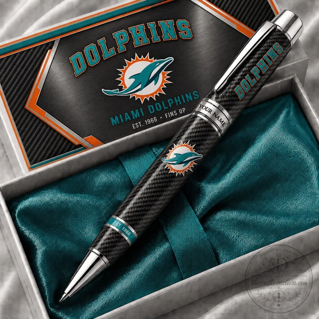 Miami Dolphins Personalized Ballpoint Pen with Gift Box Miami Dolphins Personalized Ballpoint Pen with Gift Box