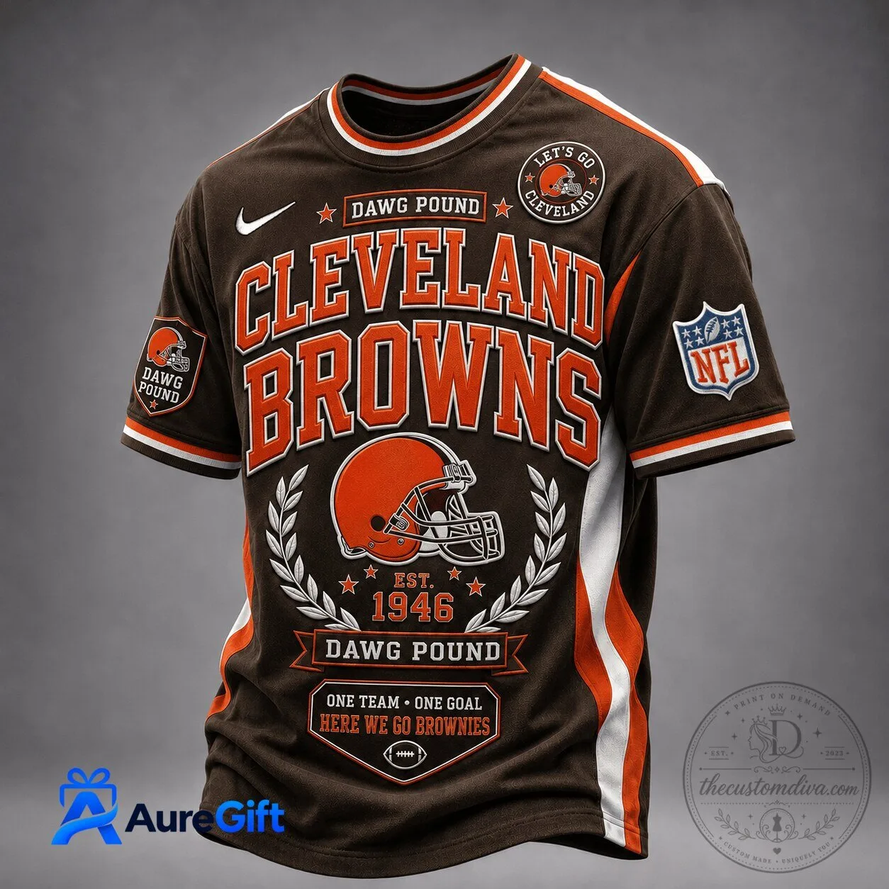 Cleveland Browns Game Day Fan Jersey for NFL Football Enthusiasts