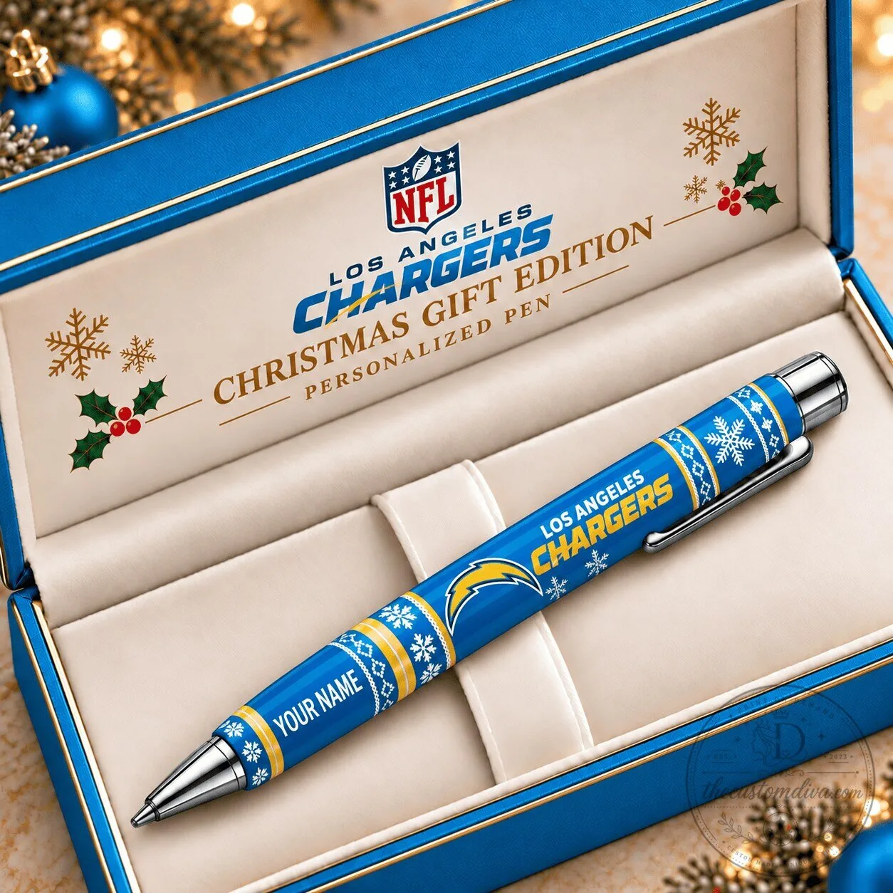 Los Angeles Chargers Christmas Gift Edition Personalized Ballpoint Pen