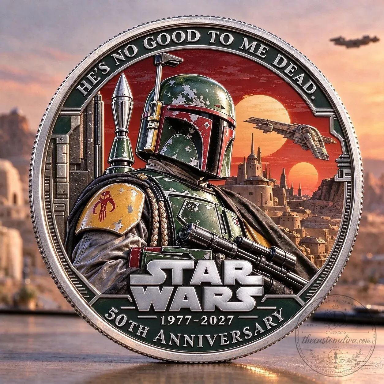 Star Wars Boba Fett 50th Anniversary Commemorative Coin