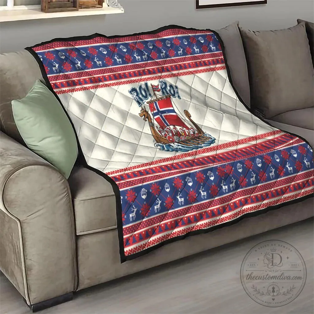 Ro Ro Viking Ship Norwegian Christmas Quilt Blanket 18 Ro Ro Viking Ship Norwegian Christmas Quilt Blanket