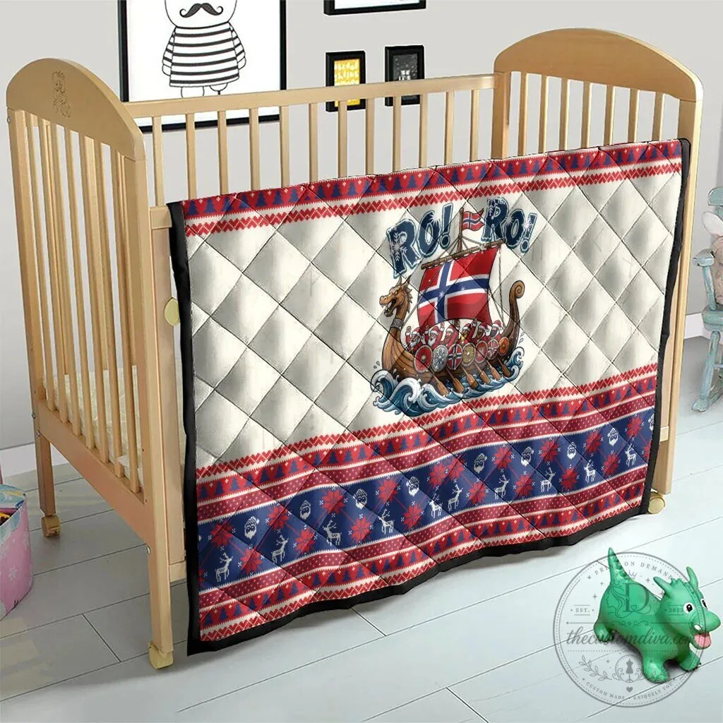 Ro Ro Viking Ship Norwegian Christmas Quilt Blanket 19 Ro Ro Viking Ship Norwegian Christmas Quilt Blanket