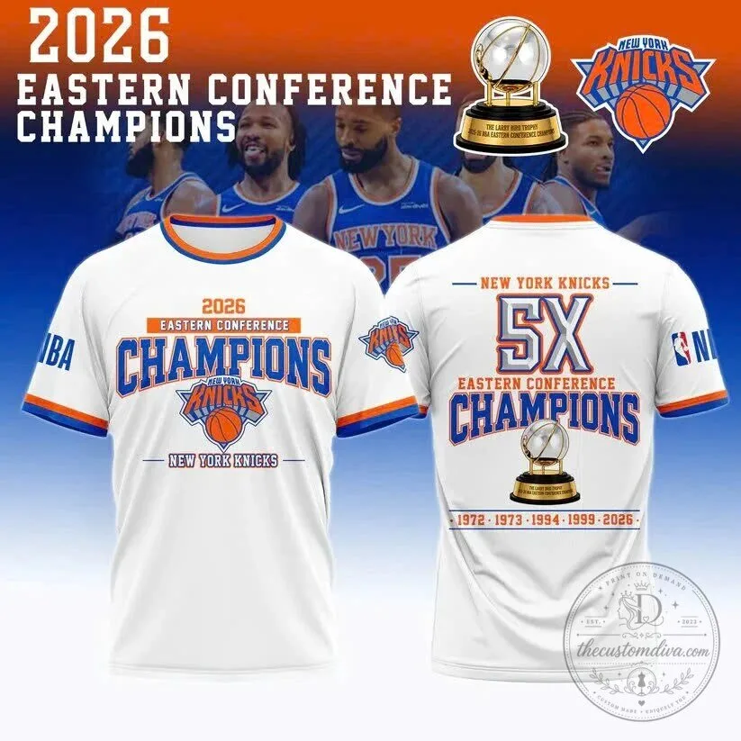 2026 Eastern Conference Champions T-Shirt for New York Knicks Fans