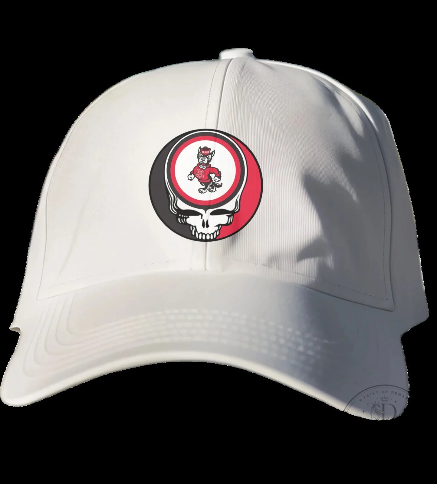 North Carolina State Wolfpack Grateful Dead Steal Your Face Baseball Cap Hat
