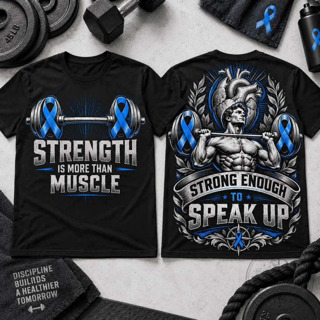 Men's Health Awareness Strength Is More Than Muscle T-Shirt Men's Health Awareness Strength Is More Than Muscle T-Shirt