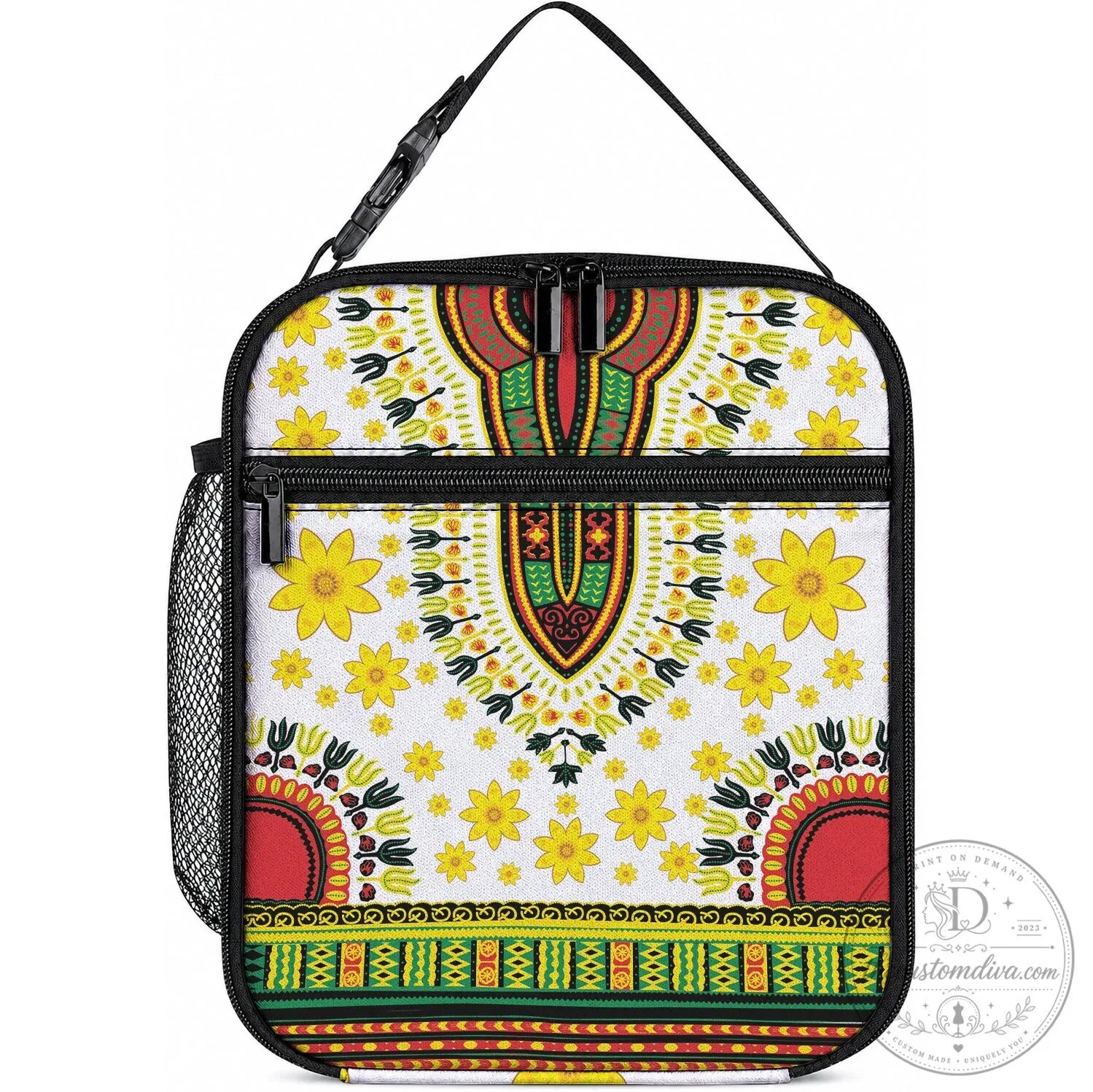 Ethiopian Enkutatash Adey Abeba Dashiki Pattern Lunch Bag 7 Ethiopian Enkutatash Adey Abeba Dashiki Pattern Lunch Bag