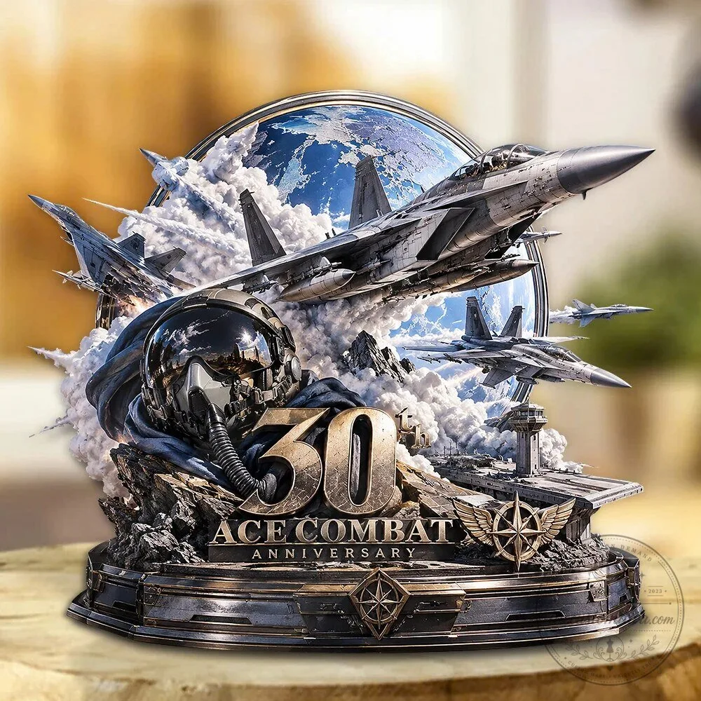 Ace Combat 30th Anniversary Fighter Jet Pilot Acrylic Plaque