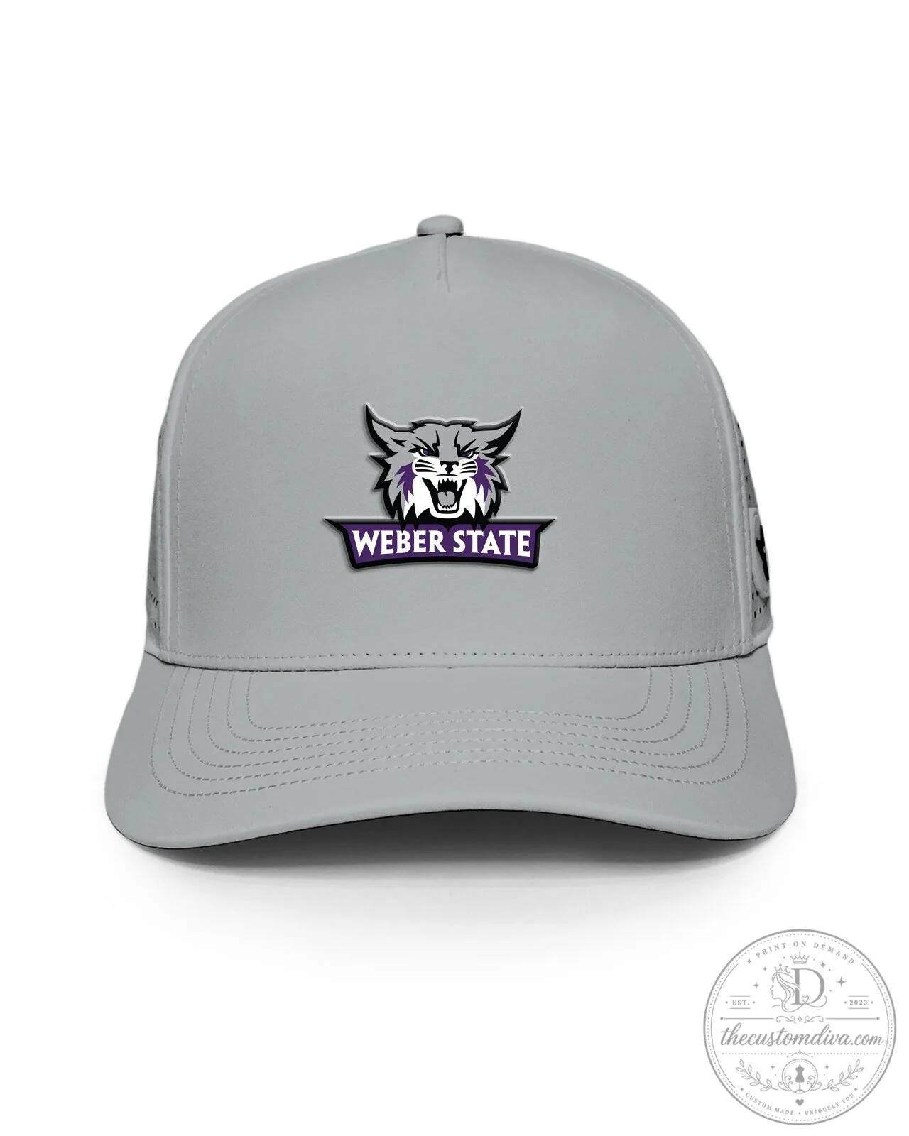 Weber State Wildcats College Sports Team Grey Cap Hat