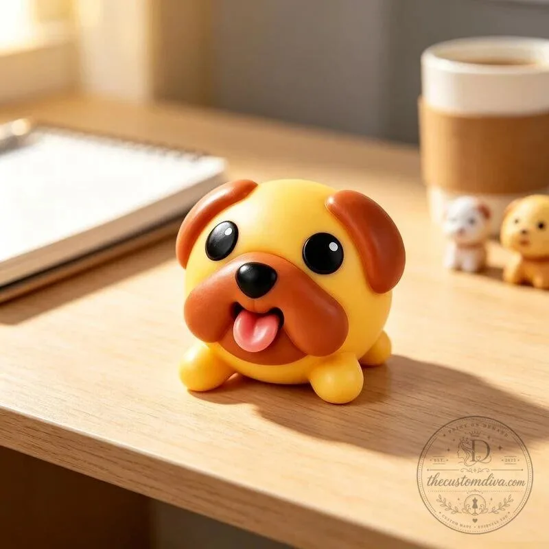 Funny Squeeze-to-Pop Tongue Pug Dog Fidget Toy Stress Relief 5 Funny Squeeze-to-Pop Tongue Pug Dog Fidget Toy Stress Relief