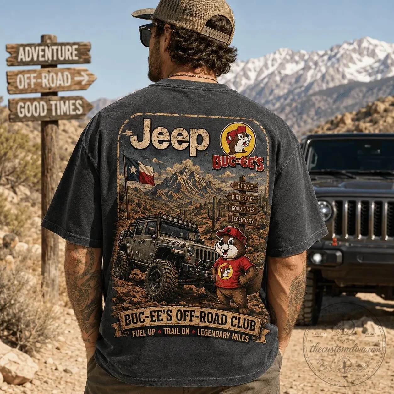 Buc-ee's Jeep Adventure Starts at the Stop Off-Road Club T-Shirt 12 Buc-ee