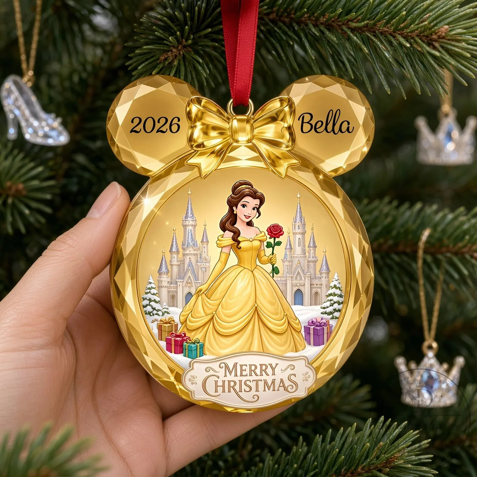 Disney Princess Ariel and Snow White Christmas Ornament 10 Disney Princess Ariel and Snow White Christmas Ornament