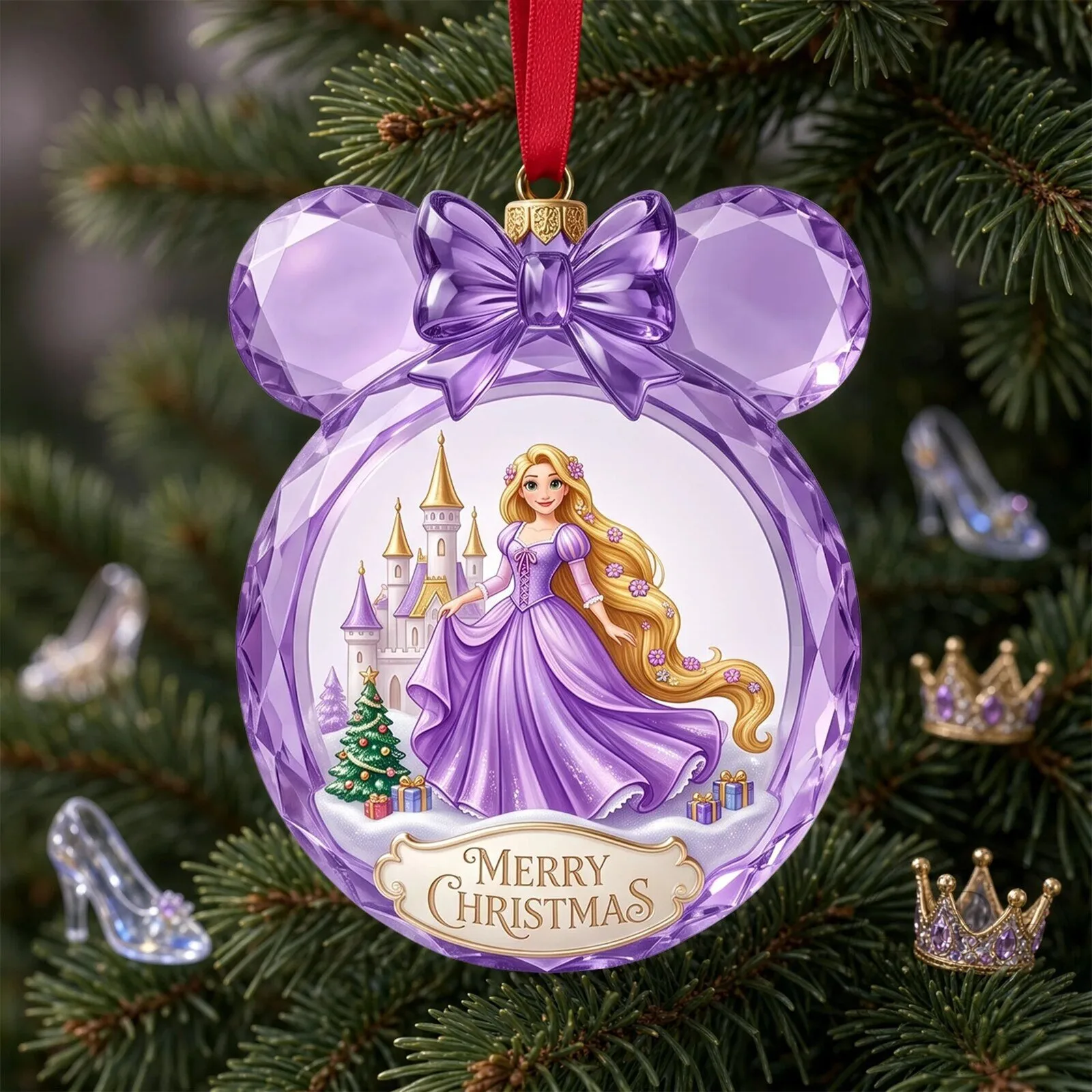 Disney Princess Ariel and Snow White Christmas Ornament 11 Disney Princess Ariel and Snow White Christmas Ornament