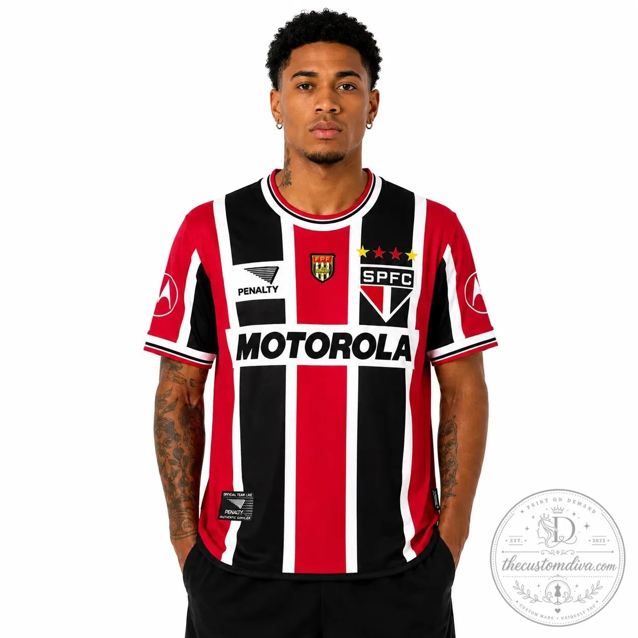 Sao Paulo Football Club Retro Away 2000 Fan Football Jersey 6 Sao Paulo Football Club Retro Away 2000 Fan Football Jersey