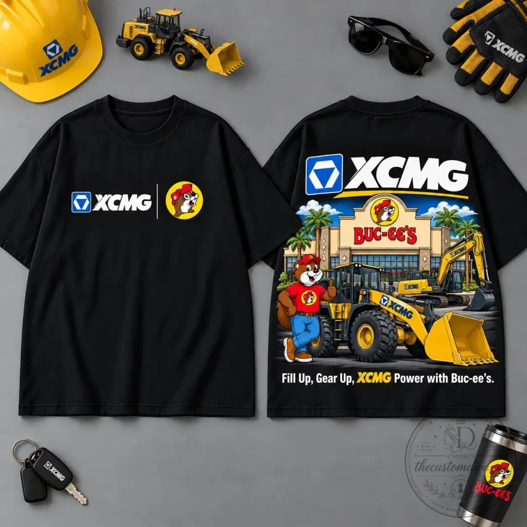 Buc-ee's XCMG Construction Heavy Equipment Road Trip Collector's T-Shirt