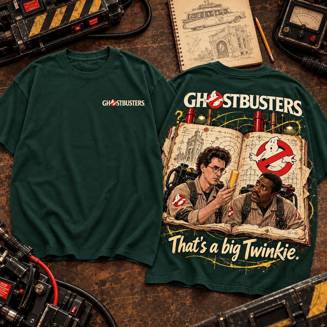 Ghostbusters That's a Big Twinkie Storybook Art Graphic T-Shirt 2 Ghostbusters That's a Big Twinkie Storybook Art Graphic T-Shirt