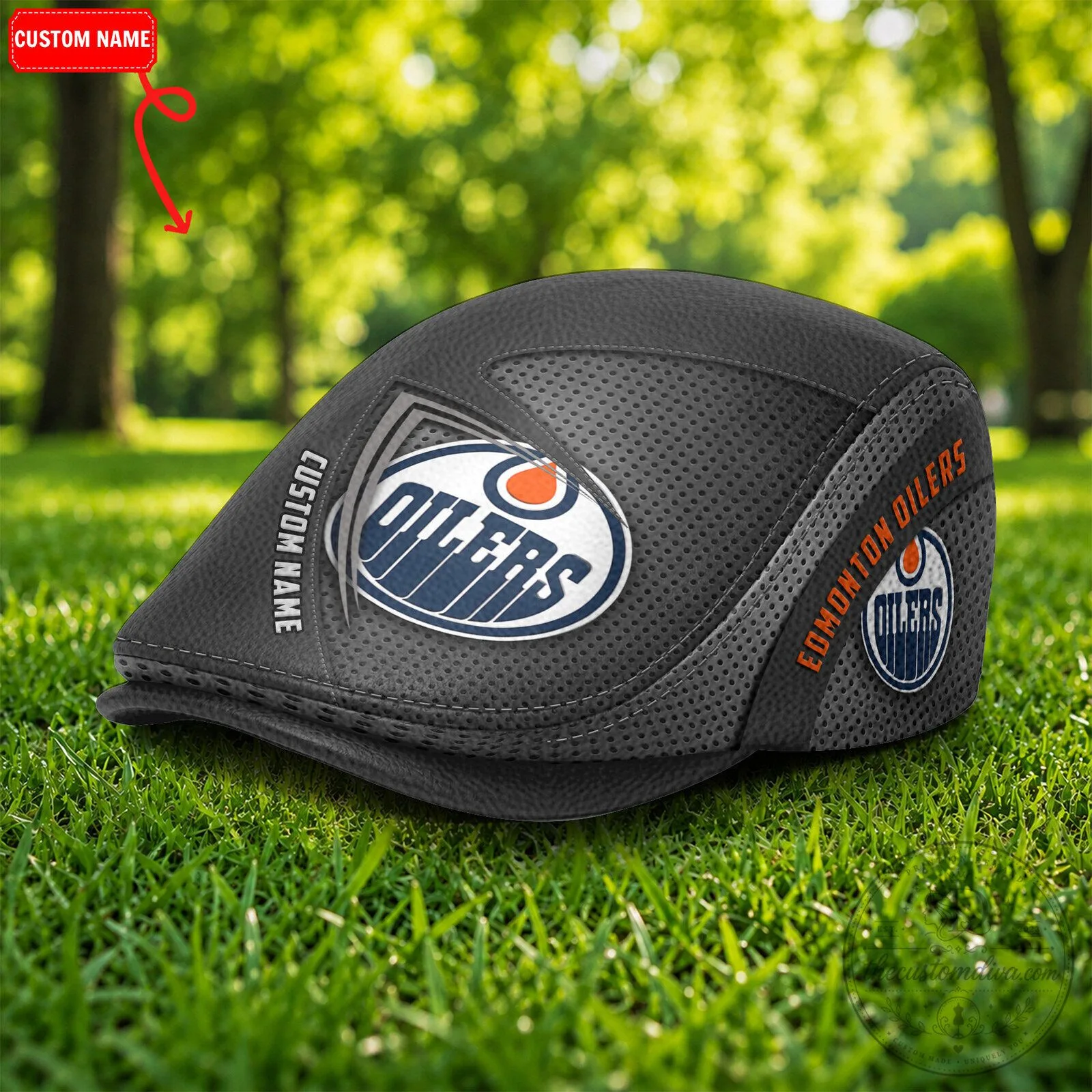 Edmonton Oilers National Hockey League Flat Cap 2 Edmonton Oilers National Hockey League Flat Cap