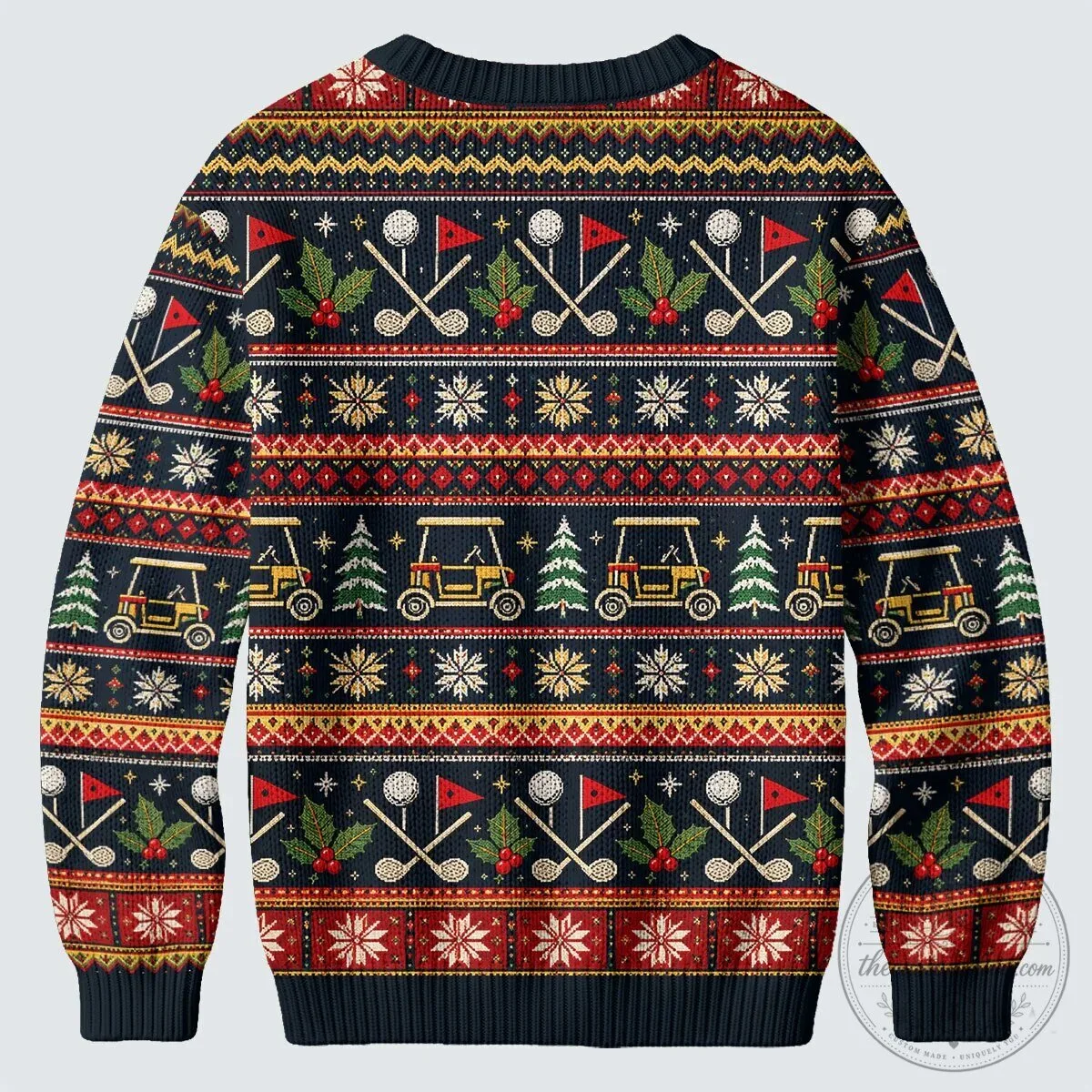 Ho Ho Hole In One Santa Claus Golfing Ugly Christmas Sweater 22 Ho Ho Hole In One Santa Claus Golfing Ugly Christmas Sweater