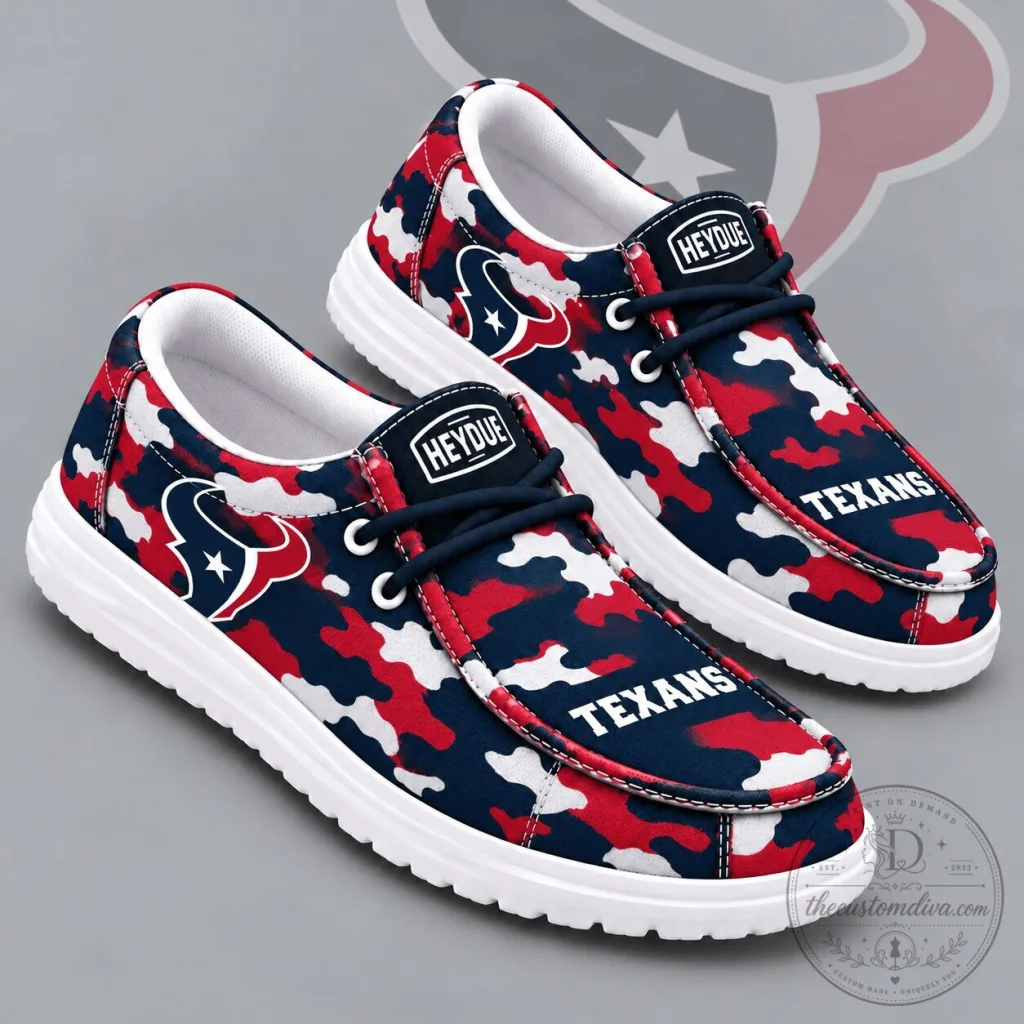 Houston Texans Urban Camouflage Print Casual Loafer Shoes Houston Texans Urban Camouflage Print Casual Loafer Shoes