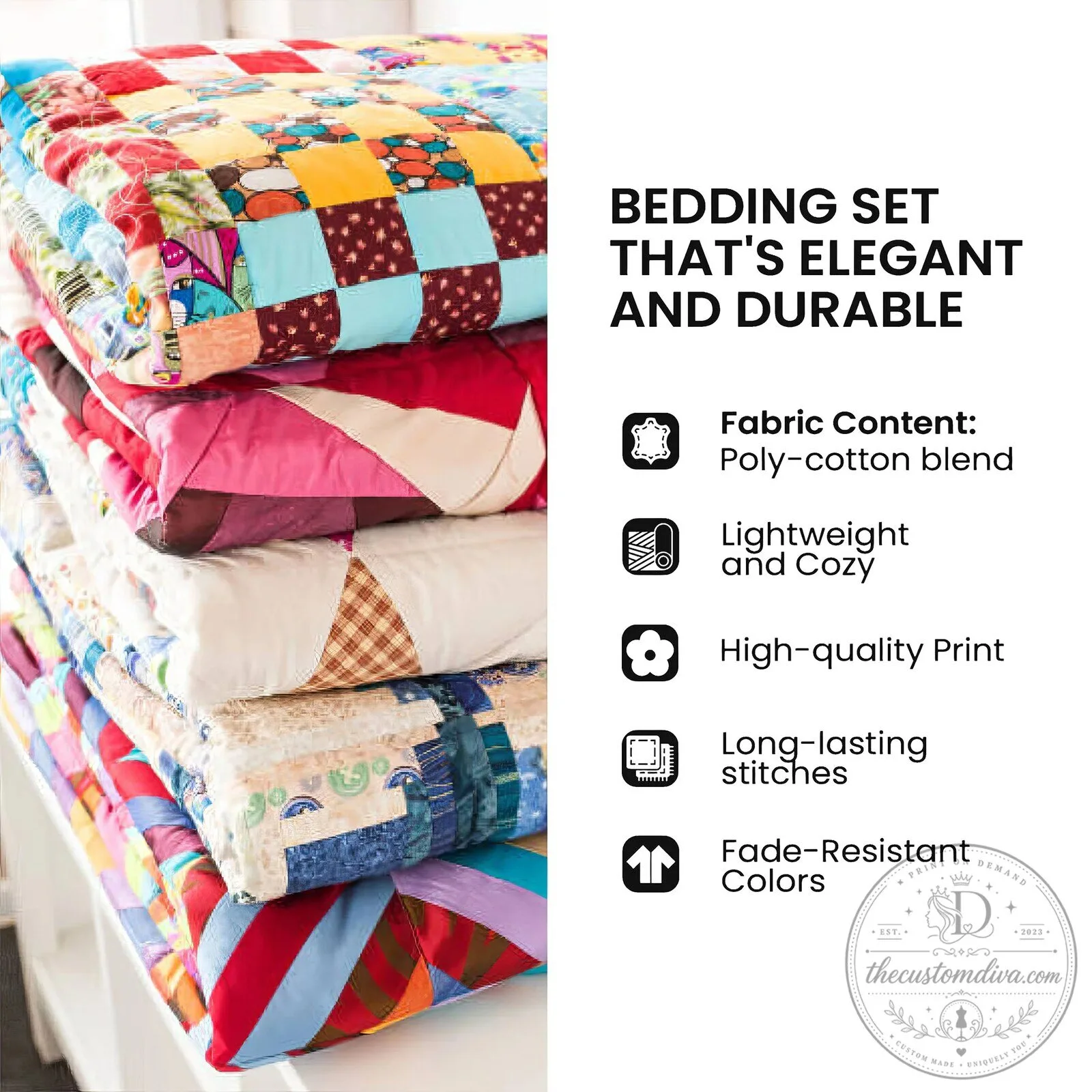 Christmas Village Snowmen Winter Scene Quilted Bedding Set 9 Christmas Village Snowmen Winter Scene Quilted Bedding Set