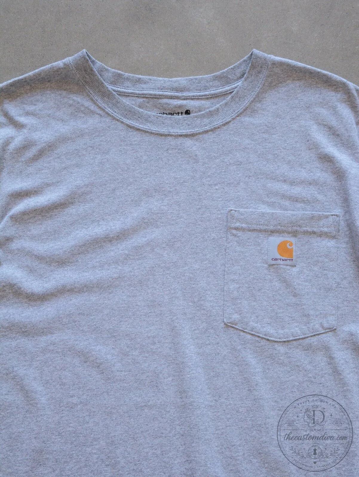 Carhartt Grey Cotton Short Sleeve Pocket T-Shirt for Men 8 Carhartt Grey Cotton Short Sleeve Pocket T-Shirt for Men