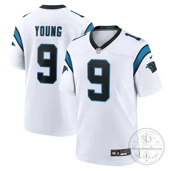 Bryce Young Carolina Panthers White Football Jersey