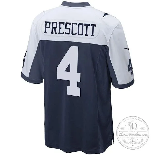 Dallas Cowboys Dak Prescott Number 4 Navy Blue American Football Jersey 12 Dallas Cowboys Dak Prescott Number 4 Navy Blue American Football Jersey