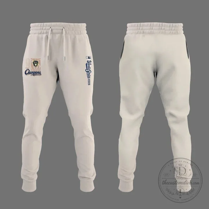 Milwaukee Brewers Cream 2023 World Series Champions "We Ruled October" Hoodie 12 Milwaukee Brewers Cream 2023 World Series Champions "We Ruled October" Hoodie