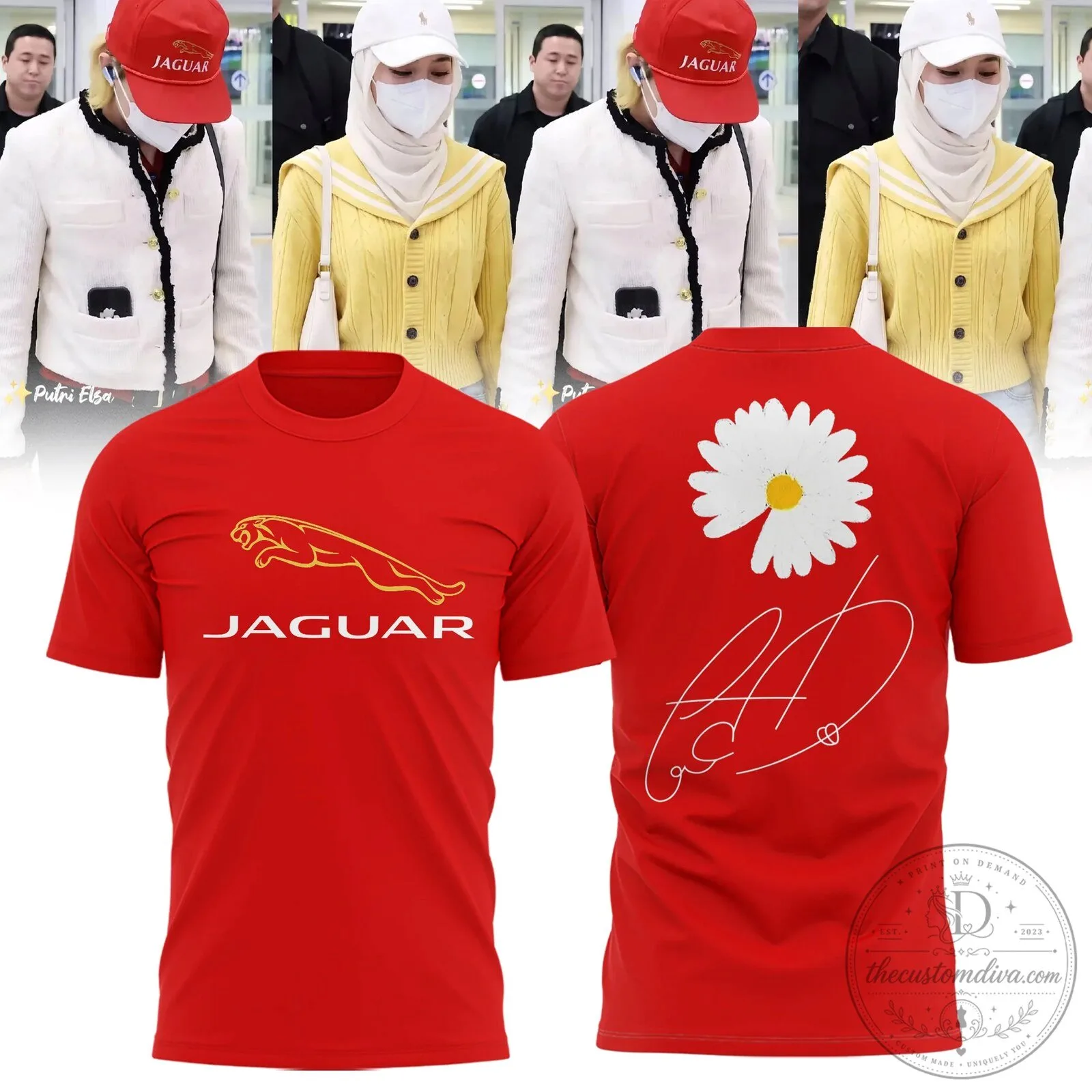 G-Dragon Peaceminusone Daisy Jaguar Logo T-Shirt
